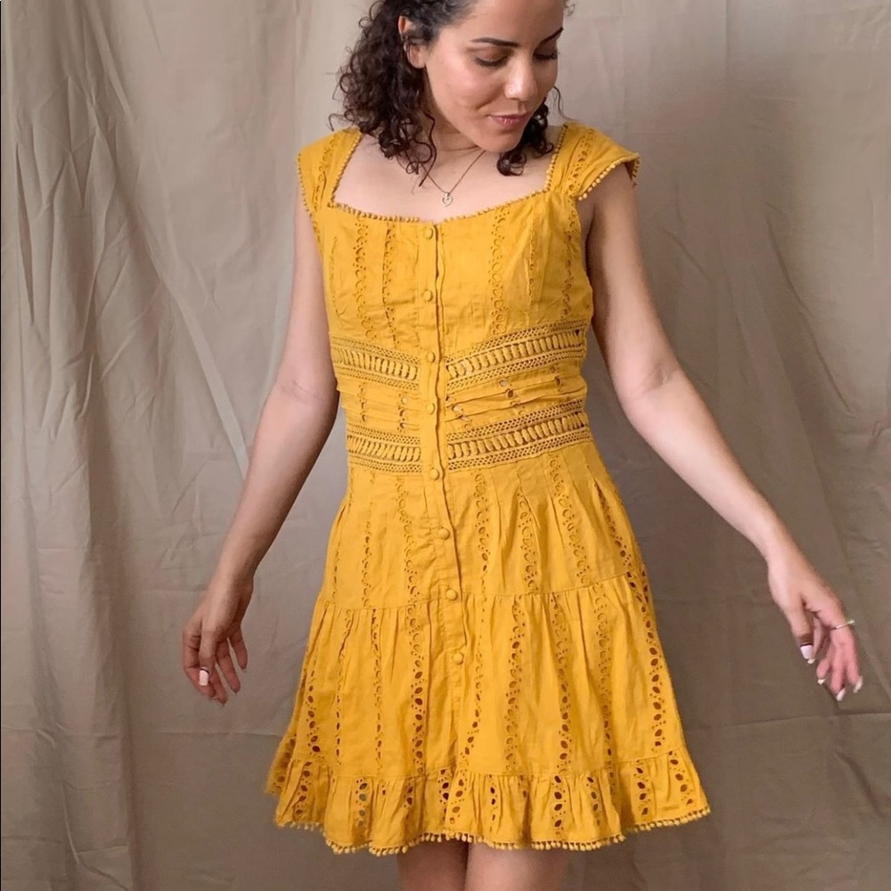 Rahi mustard yellow dress - Picture 4 of 4